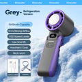 Kinscoter New Cooling Handheld Fan 3600mAh Foldable Portable Fan 100-level Free Control High Speed Mini Personal Fan w/ Lanyard