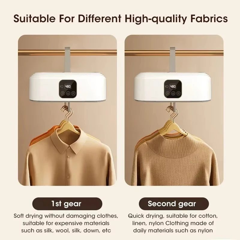 Portable Foldable Mini Electric Dryer For Intelligent Timed Fast Drying Household Cabinet Compact Travel Essential