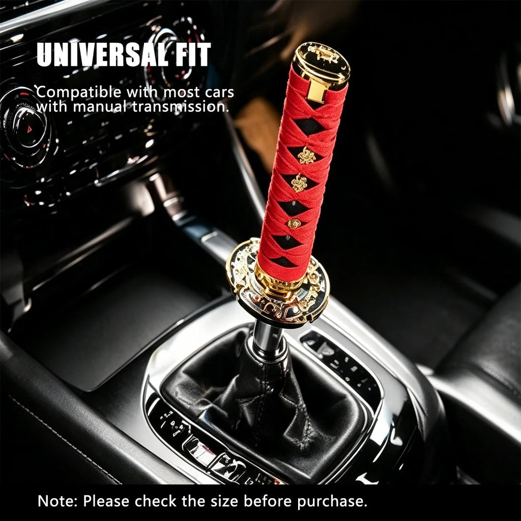 Universal JDM Samurai Sword Shift Knob 150mm / 200mm Samurai knife shift knob with adapter