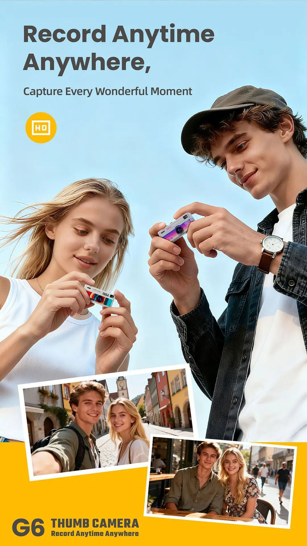 Mini Camera Hidden Camera Keychain Camera Daily Recording Student Sports Dedicated 1080P Support Storage Card Student Gifts