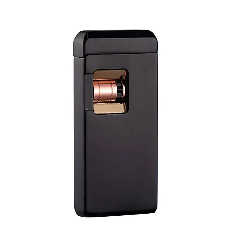 Metal Induction Windproof Red Jet Flame Butane Gas Lighter Creative Touch Roller Battery Ignition Smoking Accessories Gadgets