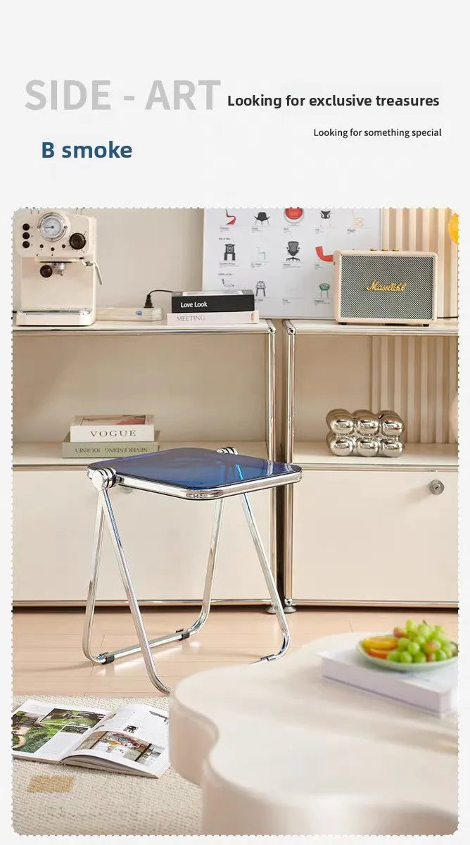 Acrylic Transparent Folding Coffee Table Minimalist Home Thickened Sofa Side Balcony Nordic Luxury Coffee Table for Living Room