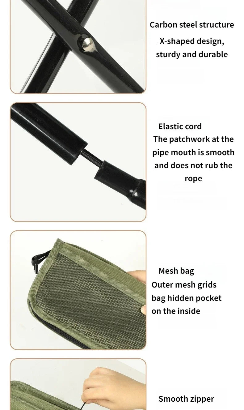 Lightweight Mini Easy Carry Outdoor Chair For Travel For Travel Foldable Backpack Stool Portable Folding Stool With Carry Bag