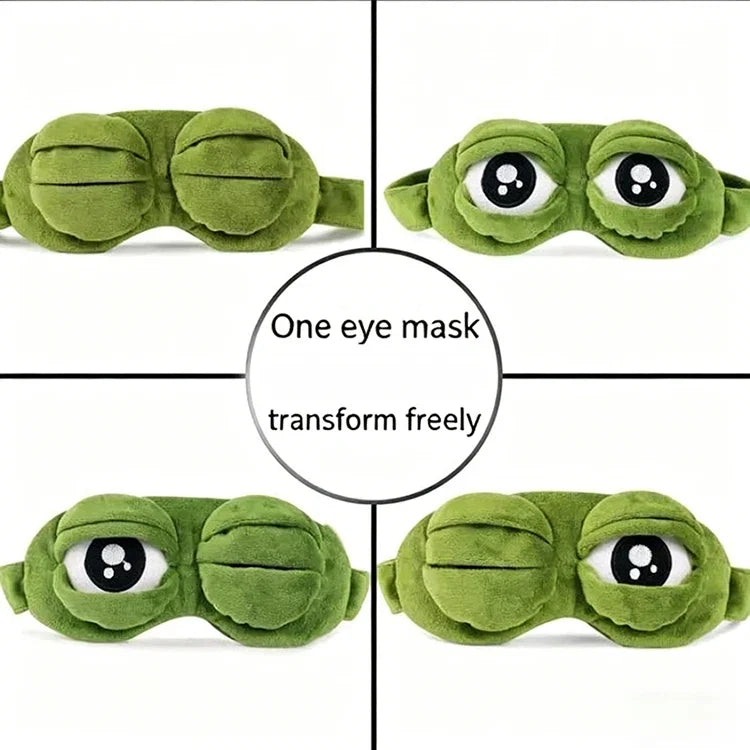 Plush Cartoon Sleep Eye Mask Full Light Blocking Eye Cover Kawaii Home Travel Relax Blindfold