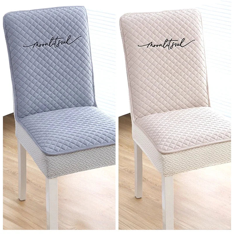 Thickened Cotton Sandwich Anti-slip Chair Cover Universal 2026 High-End Feeling  Cushion Backrest Dining Table  Wood...