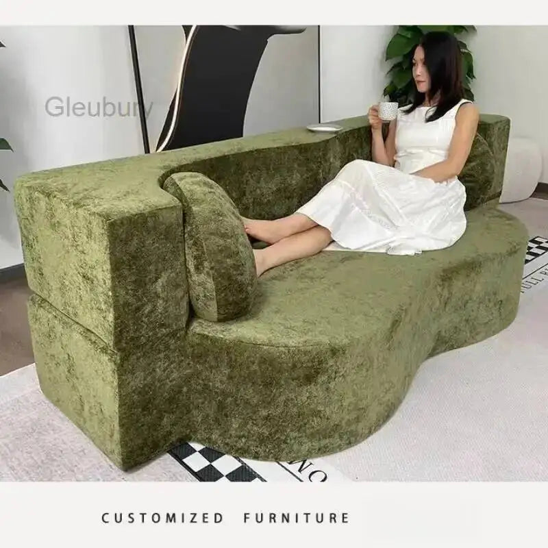 Sofa Pure Vacuum Compression Sofas Living Room Sponge Single Multifunctional Foldable Special Shaped Lazy Sofa Bed Furniture