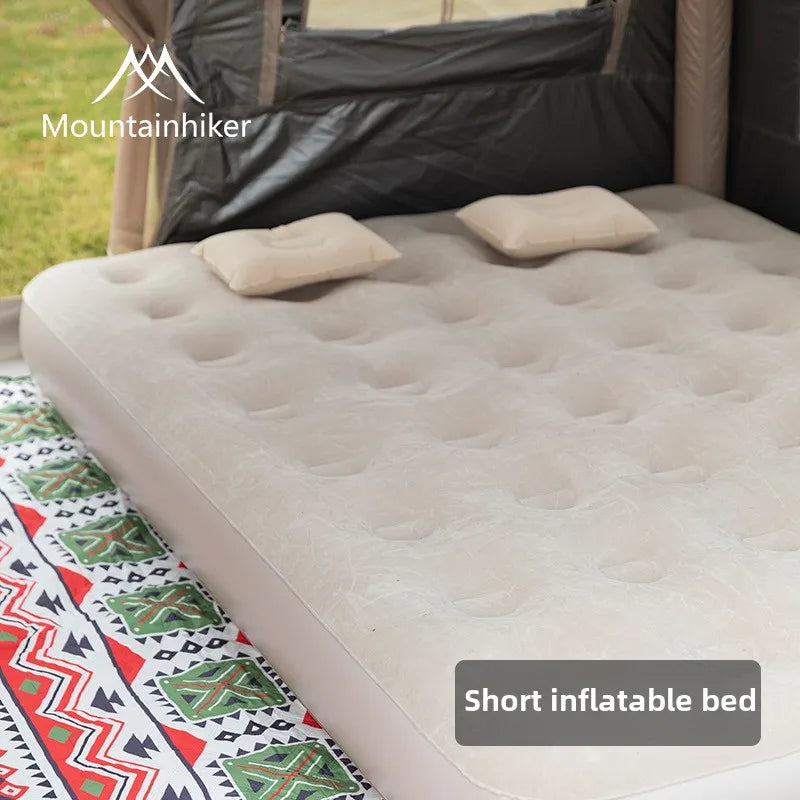 MOUNTAINHIKER New Interior Air Mattress Glamping Mats PVC Inflatable Sleeping Mattress 1/3 Person Camping Bed Mat Built-in Pump