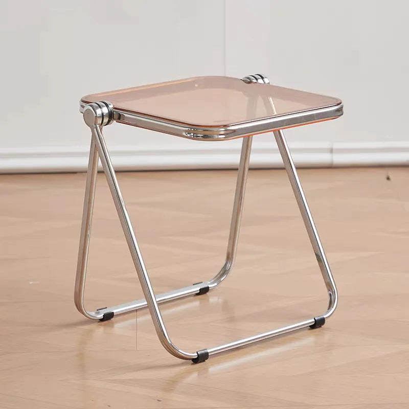 Acrylic Transparent Folding Coffee Table Minimalist Home Thickened Sofa Side Balcony Nordic Luxury Coffee Table for Living Room