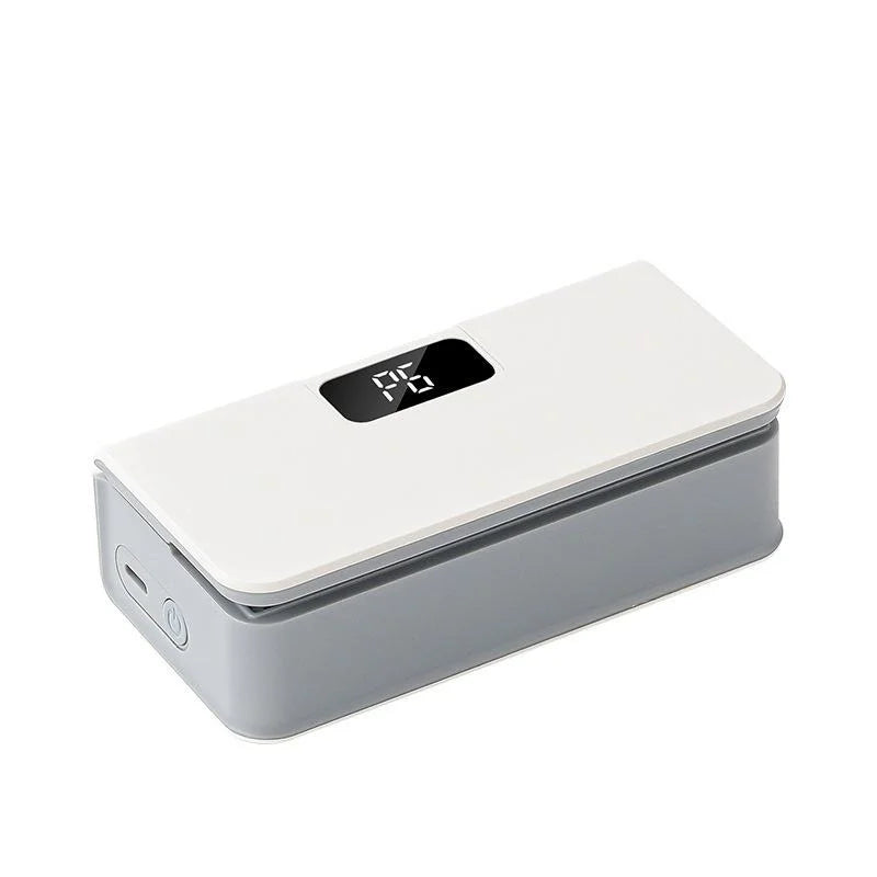 Rechargeable mini sealer with digital display, portable manual sealer, suitable for coffee, tea and snacks, ear-hook style.