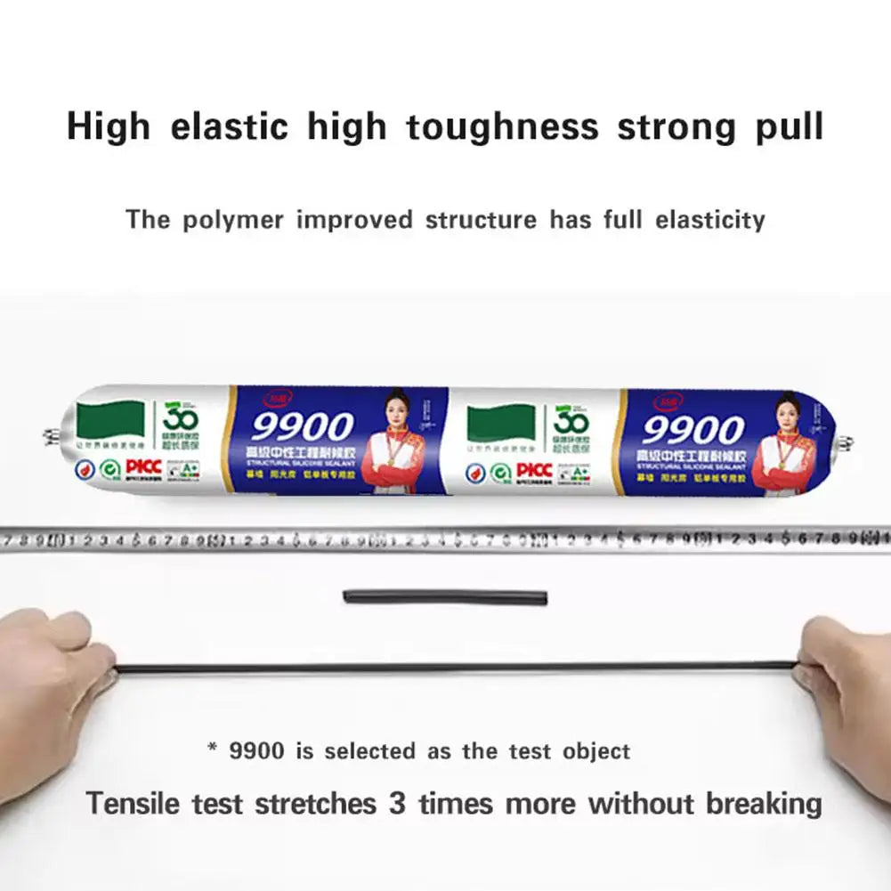 Transparent Silicon Waterproof Sealant 9900 Structural Silicone Adhesive Weatherproof Quick Drying For Wall Stone Doors Adhesive
