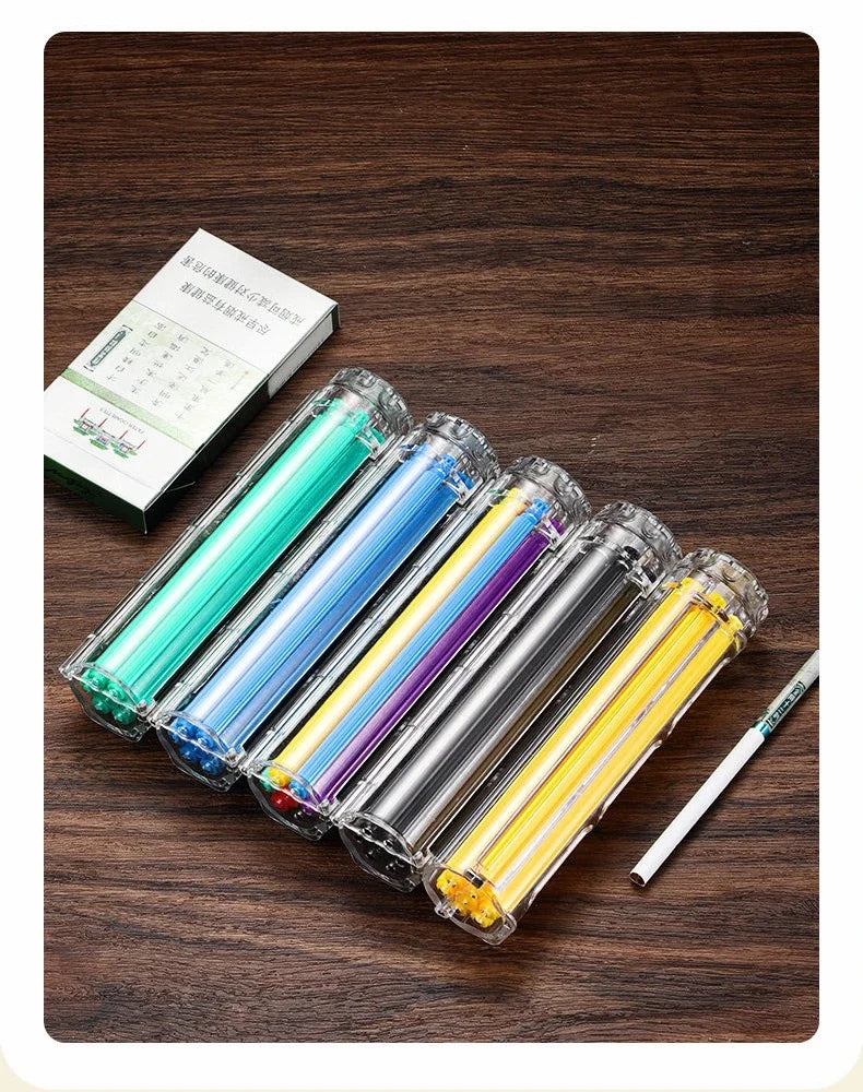 Manual Cigarette Roller Machine Heavy Duty Tobacco Injector with Metal Guide,Home Rolling Kit for Perfect Cigarette