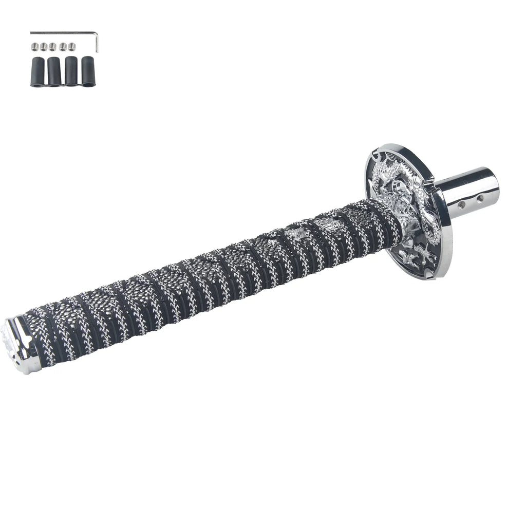 Universal JDM Samurai Sword Shift Knob 150mm / 200mm Samurai knife shift knob with adapter