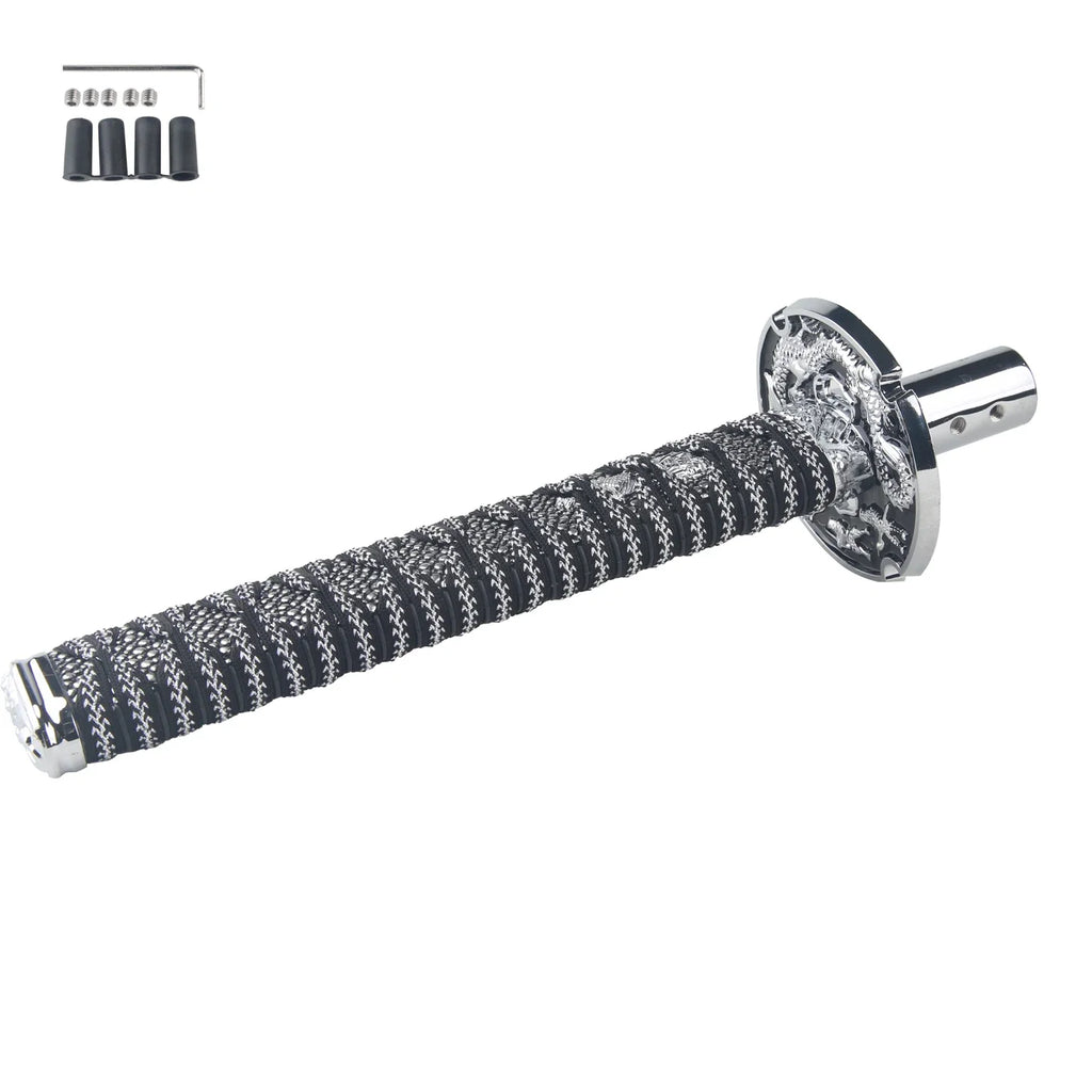 Universal JDM Samurai Sword Shift Knob 150mm / 200mm Samurai knife shift knob with adapter