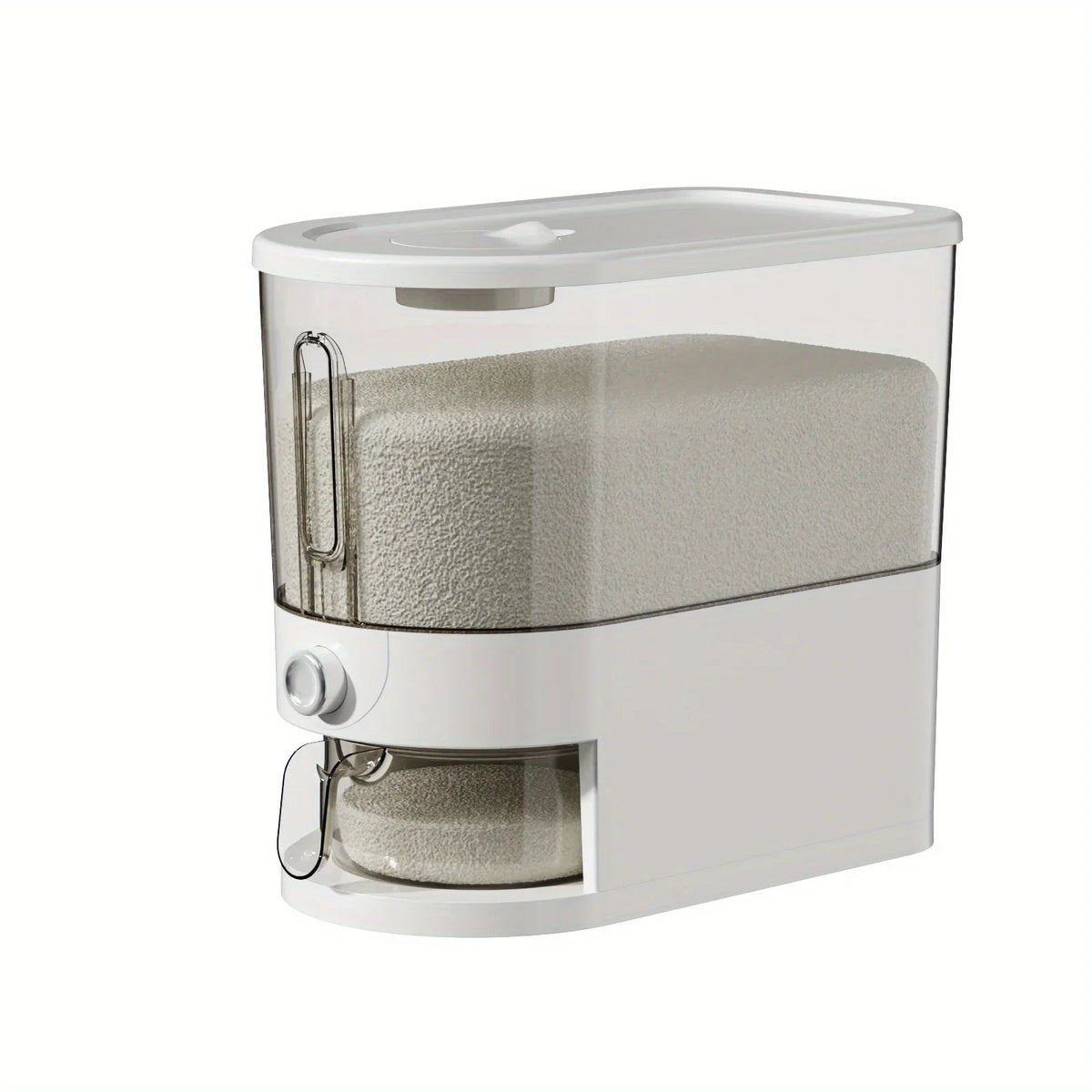 Rice Bucket Press Type Automatic Rice Dispensing Household Insect Proof and Moisture-proof Sealed Rice Storage Tank