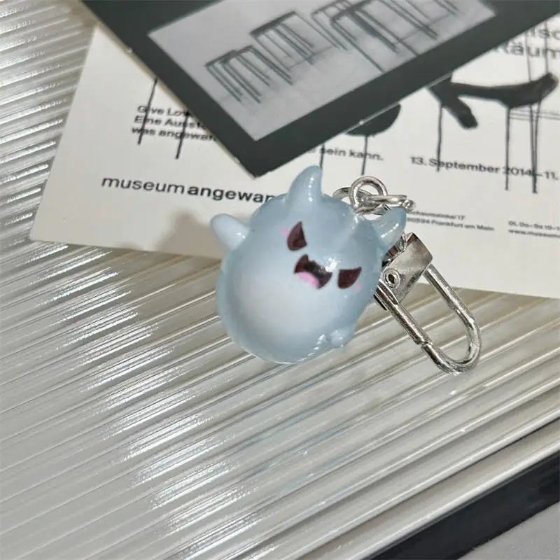 Cute Luminous Little Ghost Keychain With Glow In Dark Effect And Lovely Design Perfect For Halloween Gifts Backpack Pendant