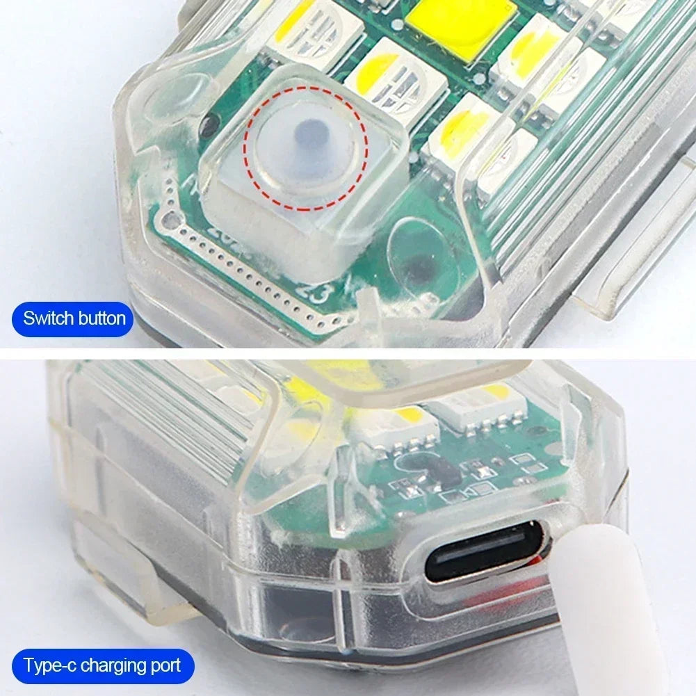 2Pc Remote Motorcycle Car Lights RC Drone LED Flash Wireless Light RC Fix Wing Aircraft Airplane Helicopter Warning Lights