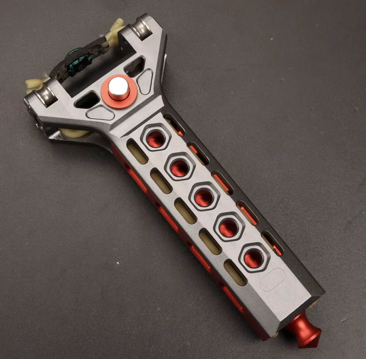 CNC Aviation Aluminum Automatic S lingshot Magazine Rubber Band Combination Tool CNC Pulley Manual Combination Tool