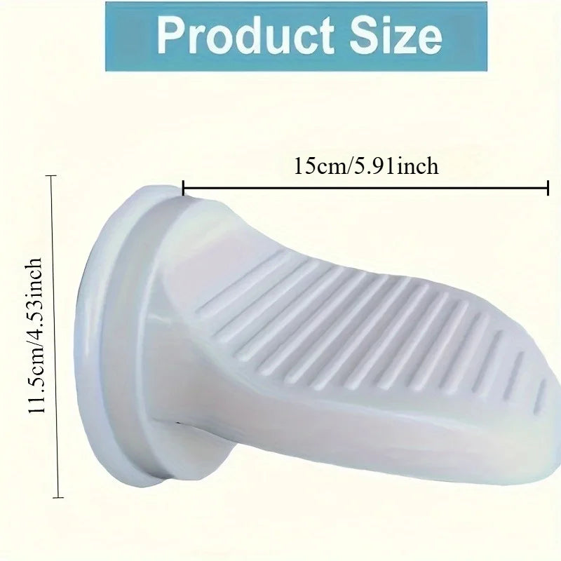Plastic Shower Foot Rest With Suction Cup, Foot Pedal For Bathroom Shaving And Foot Care, Easy Install No-Drill Bath Accessory