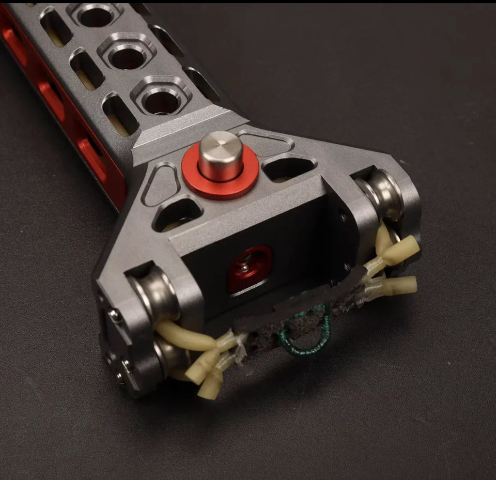 CNC Aviation Aluminum Automatic S lingshot Magazine Rubber Band Combination Tool CNC Pulley Manual Combination Tool