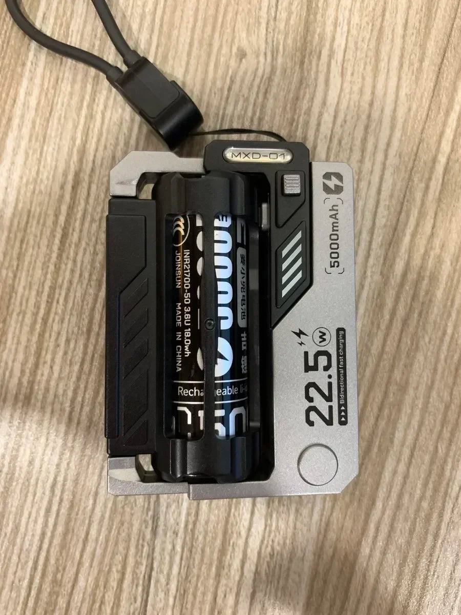 Power Bank with Removable Batteries 22.5W PD, Modular Design for Camping Travel Emergency Power Bank