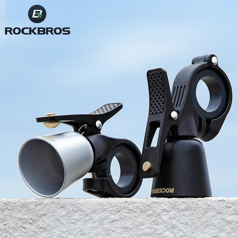 ROCKBROS Bicycle Bell MTB Mountain Road Bike Horn High Decibel Clear Ring Cycling Retro Crisp Bell Bike Accessories