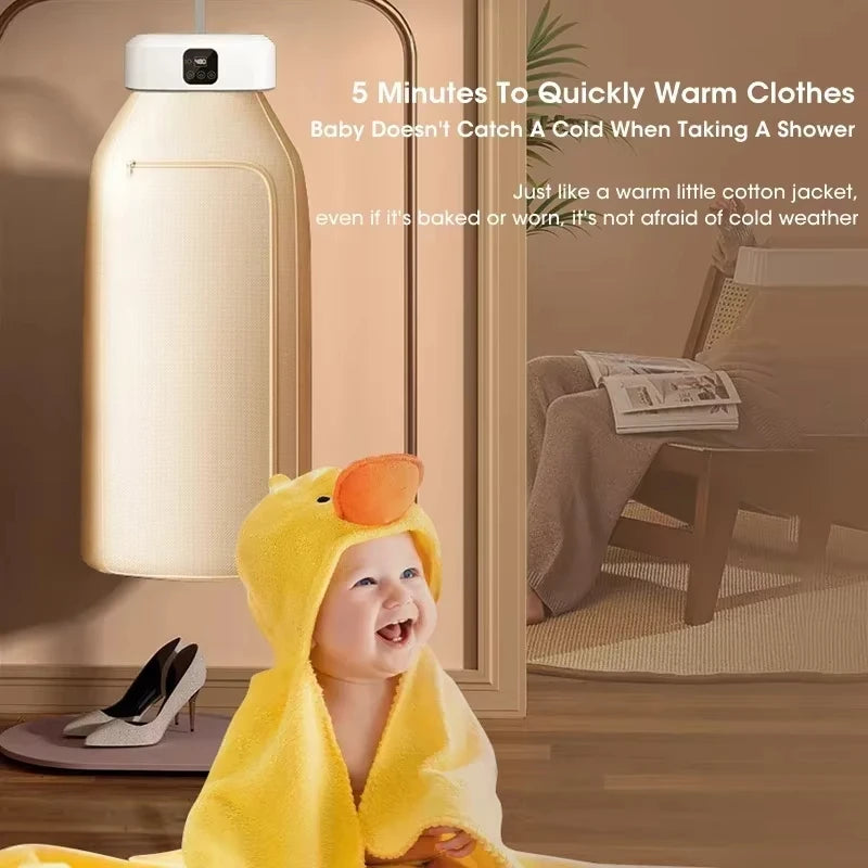 Portable Foldable Mini Electric Dryer For Intelligent Timed Fast Drying Household Cabinet Compact Travel Essential
