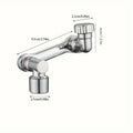 360° Rotating Faucet Extender - Multi-Functional, Foldable & Portable Spray Head for Bathroom & Kitchen Sinks