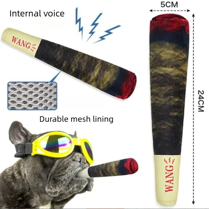 Dog Sound Toy Green Imitation Cigarette Plush Cat Mint Cigarette Fun Interactive Dog Toy For Large, Medium, And Small Dogs