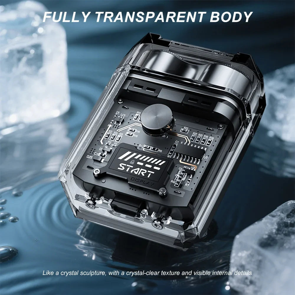 Electric Shaver、Transparent Body Rotary、Mini Portable Waterproof、IPX7 Wet Dry Electric、Travel Men Shaver