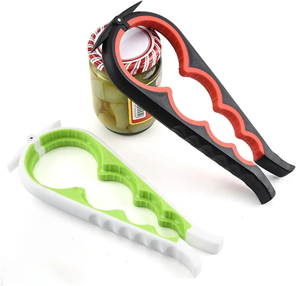 Universal 5-in-1 Jar & Bottle Opener Set for Weak Hands - Senior-Friendly Tool with Non-Slip Pad, Effortless for Arthritis Users