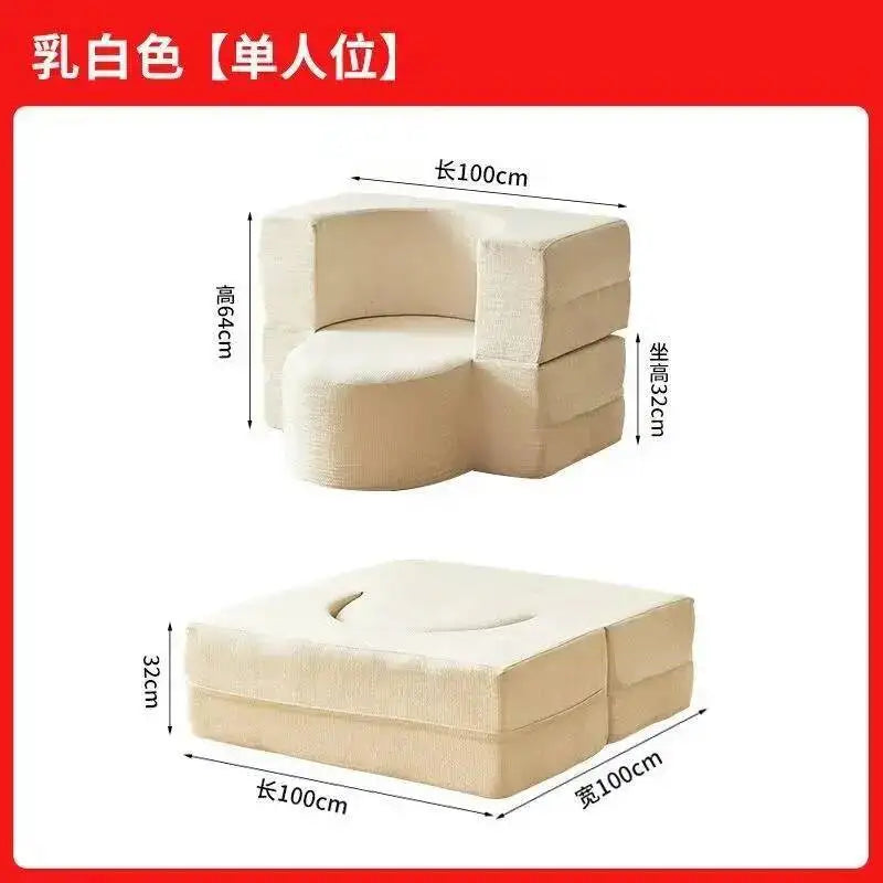 Sofa Pure Vacuum Compression Sofas Living Room Sponge Single Multifunctional Foldable Special Shaped Lazy Sofa Bed Furniture