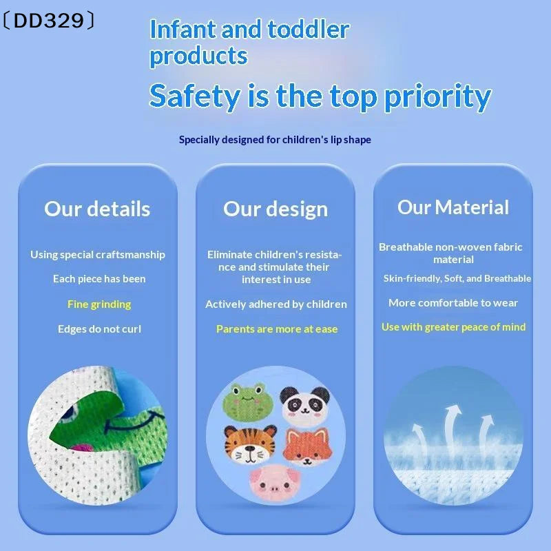 30Sheets Cartoon Anti-Snoring Stickers For Children Sleep Closed-mouth Stickers Breathing Correction Patch Shut Up Patch〔DD329〕