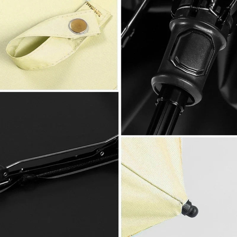 Ultra-light UPF50+ Umbrella Carbon Fiber Sun UV Protection Portable Umbrella Vinyl Folding Rain Parasol Pocket Pencil Umbrella