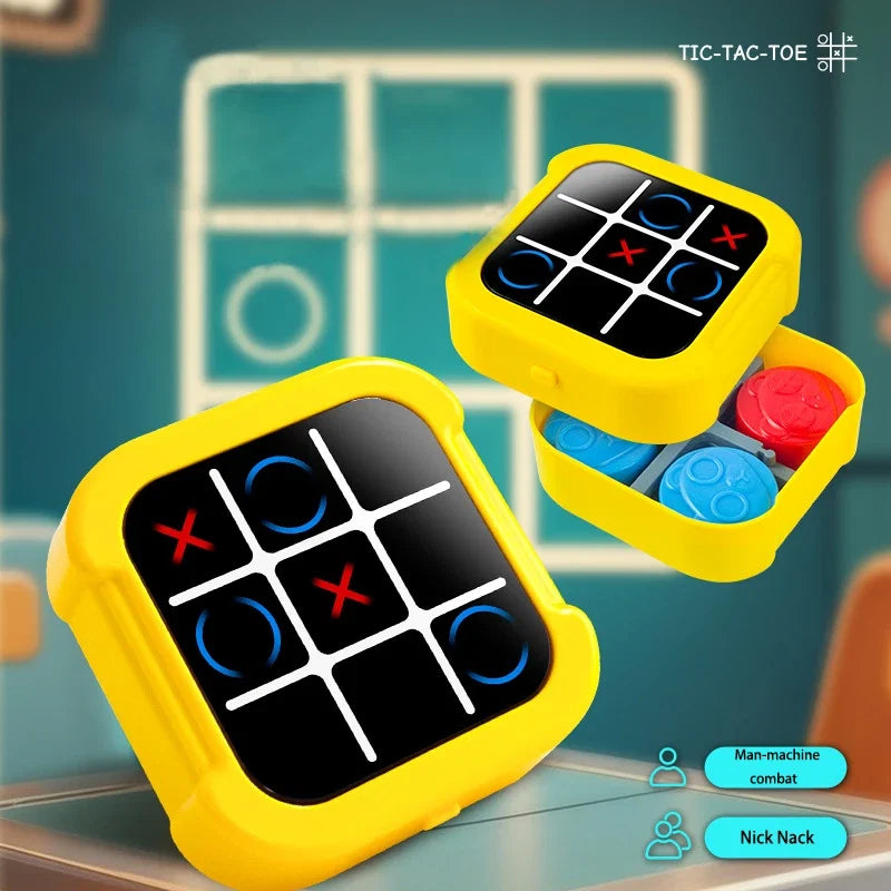 Tic Tac Toe Electronic Chessboard Multifunctional Children's Education Strategy Toy Interactive Brain Game Parent-Child Fun