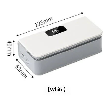Rechargeable mini sealer with digital display, portable manual sealer, suitable for coffee, tea and snacks, ear-hook style.