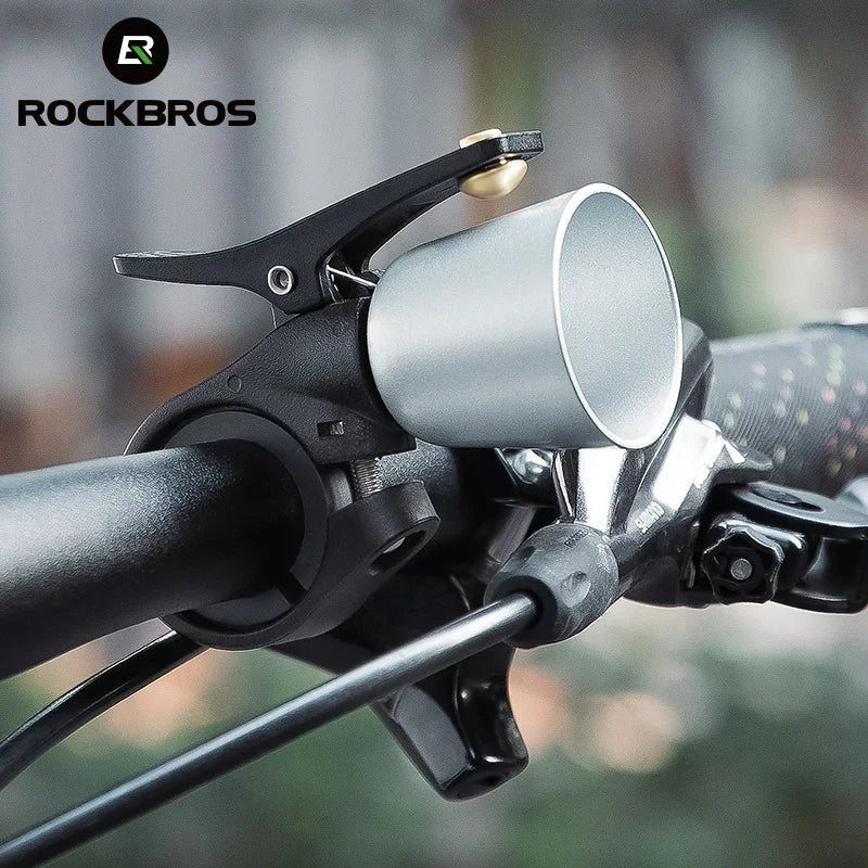 ROCKBROS Bicycle Bell MTB Mountain Road Bike Horn High Decibel Clear Ring Cycling Retro Crisp Bell Bike Accessories