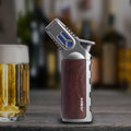 JOBON-Windproof Inflatable Cigar Lighter, Strong Four Blue Flame, Adjustable Size, Fixed Fire Lock Design, Torch Gun Cycle