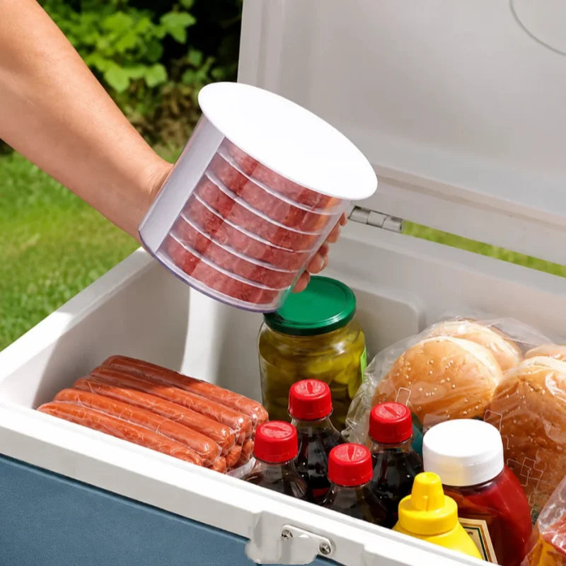 Multi‑layer Burger Patty Maker Manual Hamburger Press Mold Stackable Beef Meat Press Tool For Bbq Home Kitchen Cooking Gadget