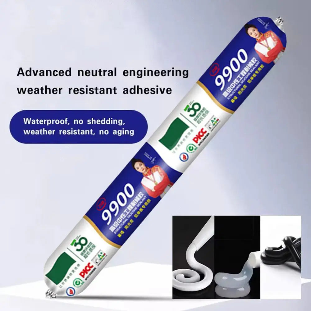 Transparent Silicon Waterproof Sealant 9900 Structural Silicone Adhesive Weatherproof Quick Drying For Wall Stone Doors Adhesive
