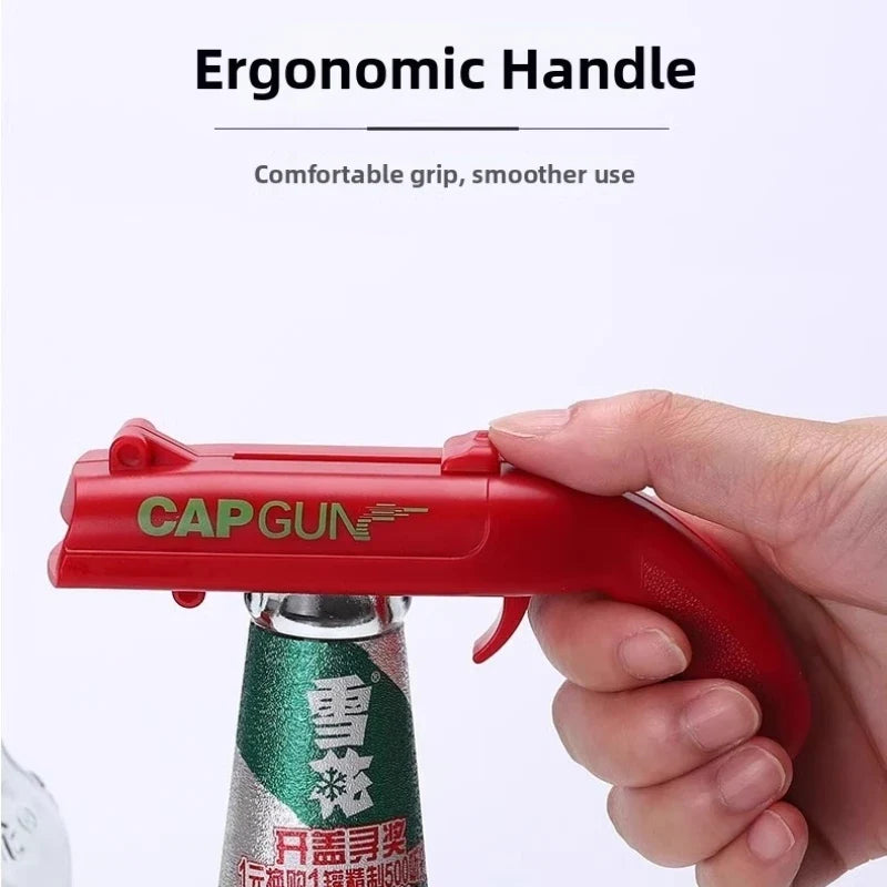 Cap Gun Beer Bottle Opener Portable Beverage Drinking Opening Gun Cap Launcher Kitchen Party Supply Bar Tool Kitchen Accessories