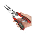 Multifunctional Alloy Steel Electrician Tool Set, Wire Stripper, Diagonal & Needle Nose Pliers with Voltage Tester
