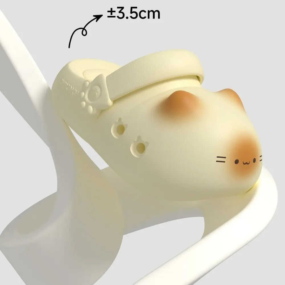 New Waterproof Cat Slippers Bottom Cat Paw Anti Slip Cat Paw Slippers Closed Toe Soft Bottom Small Cat Mules Outdoor Indoor
