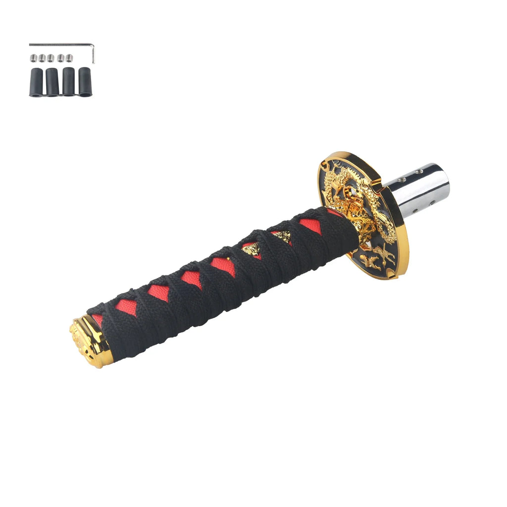 Universal JDM Samurai Sword Shift Knob 150mm / 200mm Samurai knife shift knob with adapter