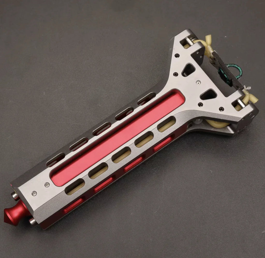 CNC Aviation Aluminum Automatic S lingshot Magazine Rubber Band Combination Tool CNC Pulley Manual Combination Tool