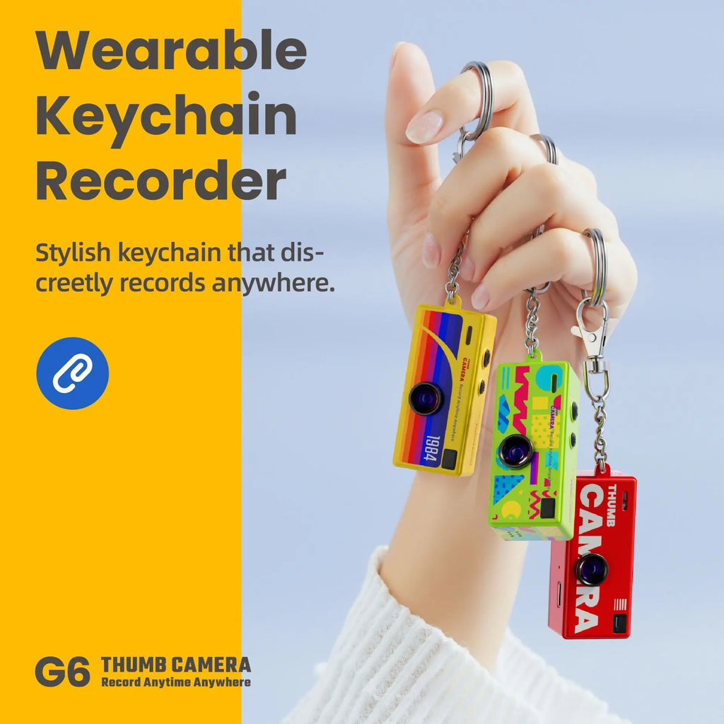 Mini Camera Hidden Camera Keychain Camera Daily Recording Student Sports Dedicated 1080P Support Storage Card Student Gifts