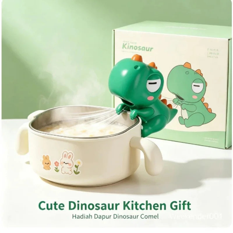 Dinosaur Fan Blowing Cool Rice Cool Soup Handy Tool Cute Elephant Portable Hanging,Hot Water Complementary Food Ornaments Toys