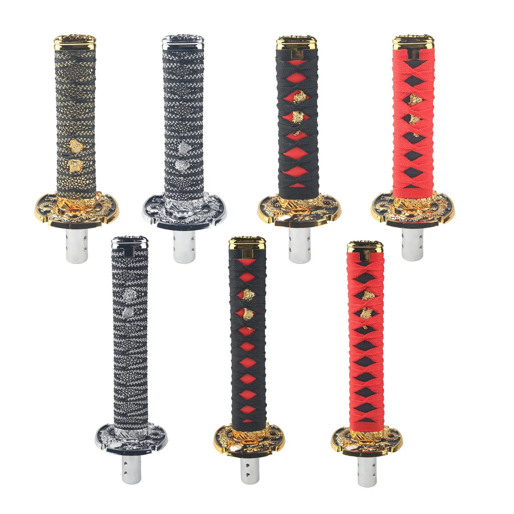 Universal JDM Samurai Sword Shift Knob 150mm / 200mm Samurai knife shift knob with adapter