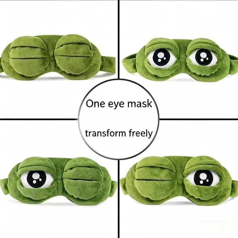 Plush Cartoon Sleep Eye Mask Full Light Blocking Eye Cover Kawaii Home Travel Relax Blindfold