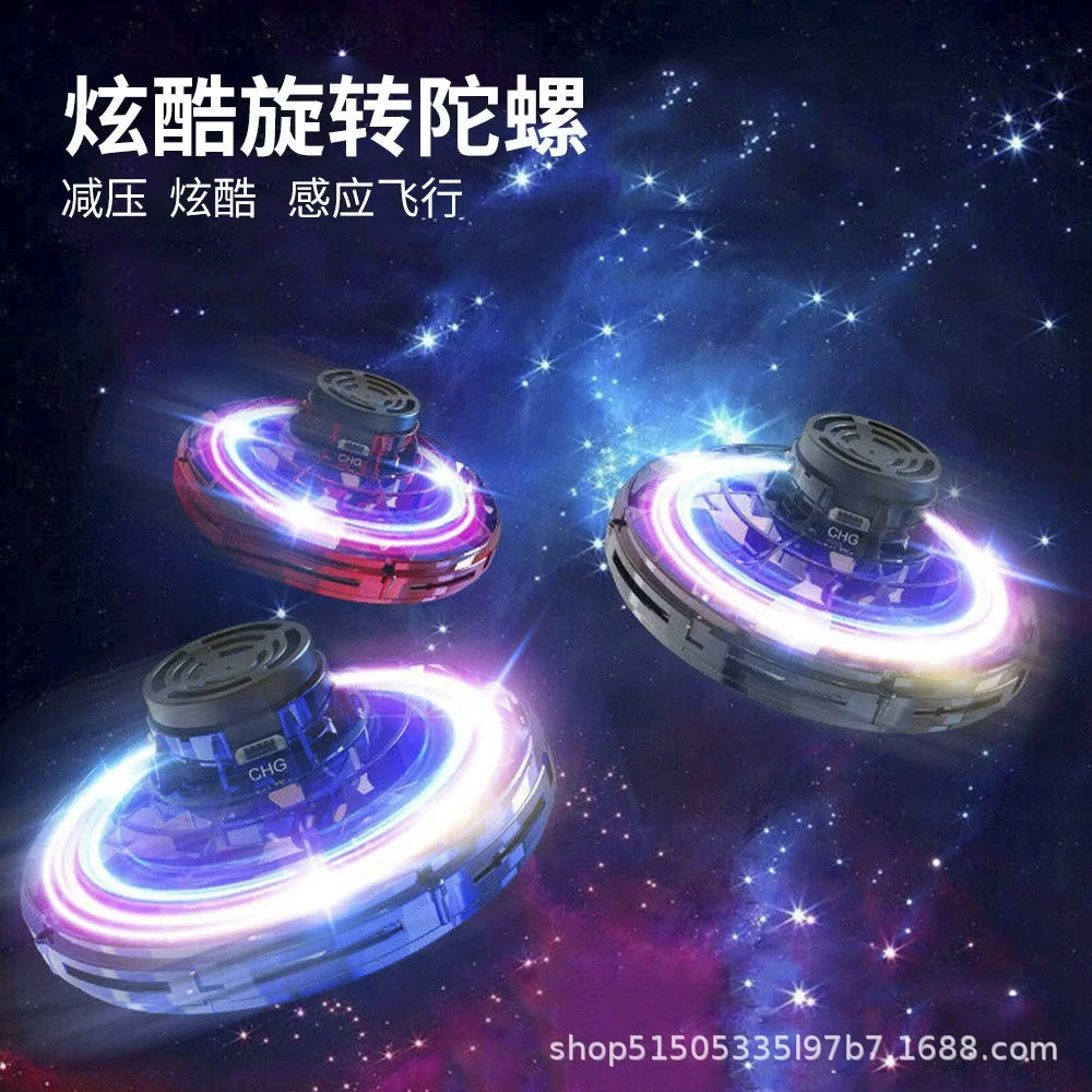 Kids Flynova Drone Fly Spinner Adult Fidget Toys Children Mini UFO Flyorb Flying Spinner Dropshipping Fingertip gyroscope toy