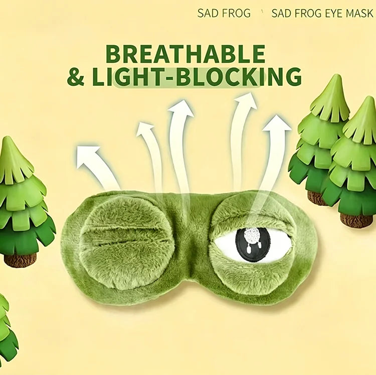 Plush Cartoon Sleep Eye Mask Full Light Blocking Eye Cover Kawaii Home Travel Relax Blindfold